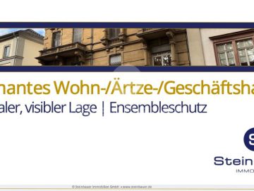 Charmantes Wohn-/Ärzte-/Geschäftshaus in zentraler, visibler Lage, Ensembleschutz, 65185 Wiesbaden, Renditeobjekt