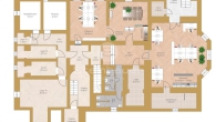 Grundrissplan Gartengeschoss - Exklusive Büros in der Villa Sanssouci **Provisionsfrei**